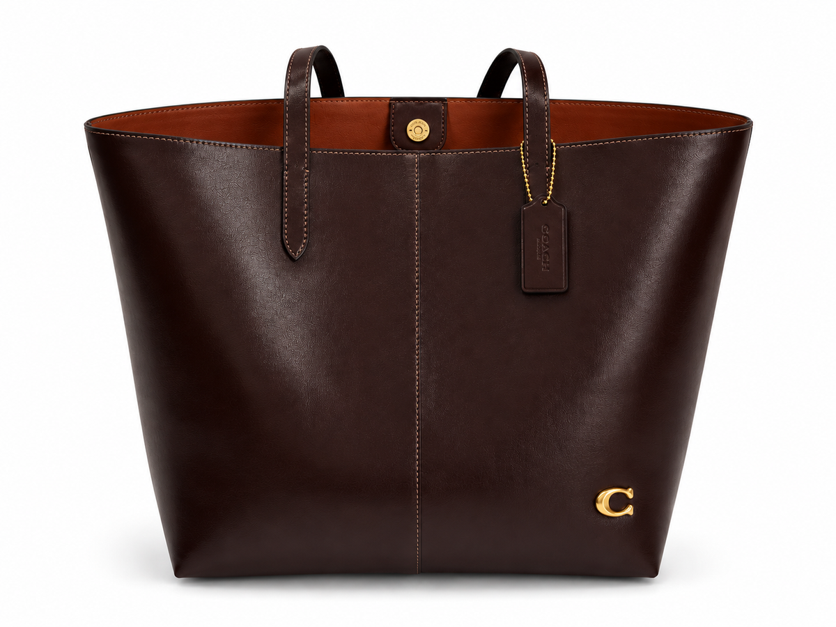 Coach North Tote 32 Premium Canvas & Leather Tote Bag