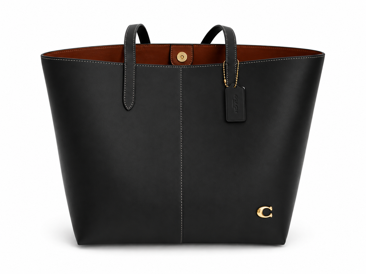 Coach North Tote 32 Premium Canvas & Leather Tote Bag