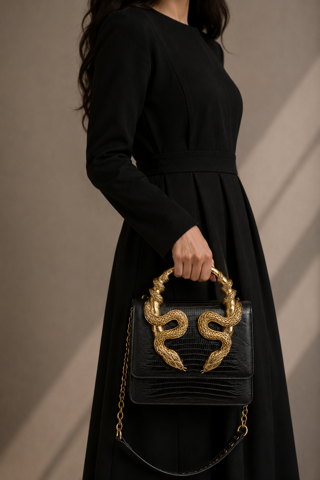 Roberto Cavalli Serpenti Top Handle Bag