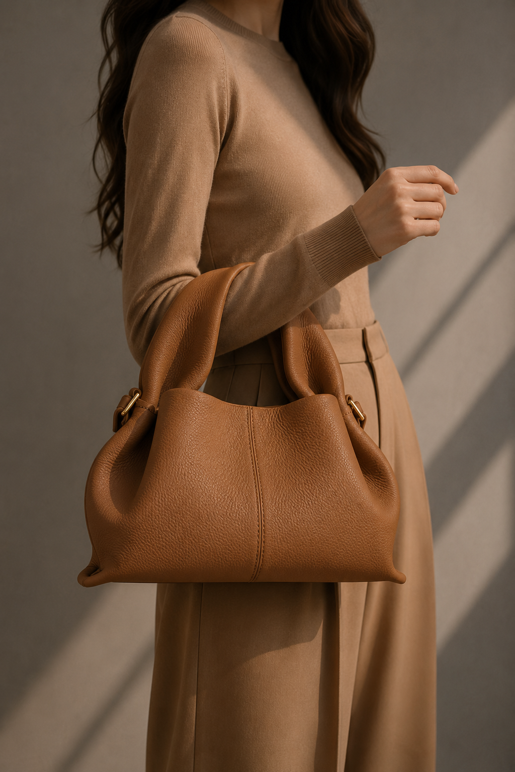 POLÈNE Numéro Neuf Mini Textured Leather Bag
