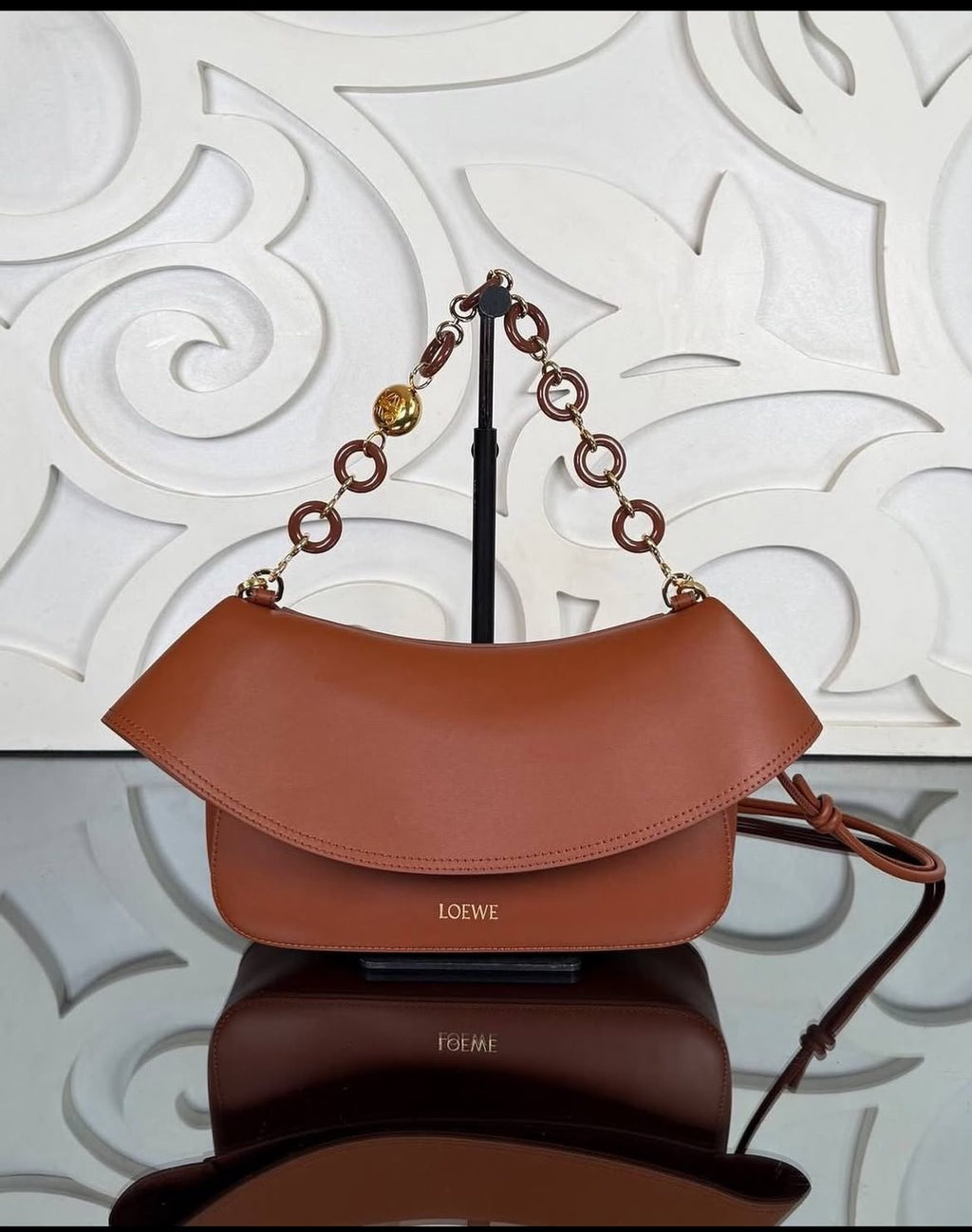 LOEWE Ola Medium Leather Shoulder Bag