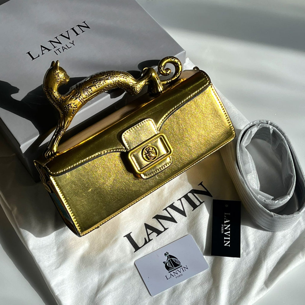 LANVIN Pencil Cat Bag in Matte Leather