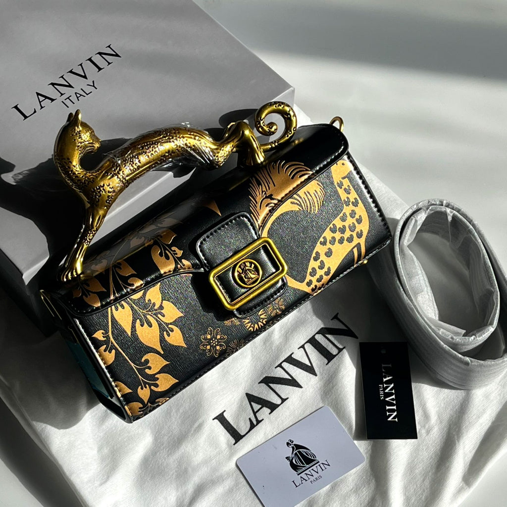LANVIN Pencil Cat Bag in Matte Leather