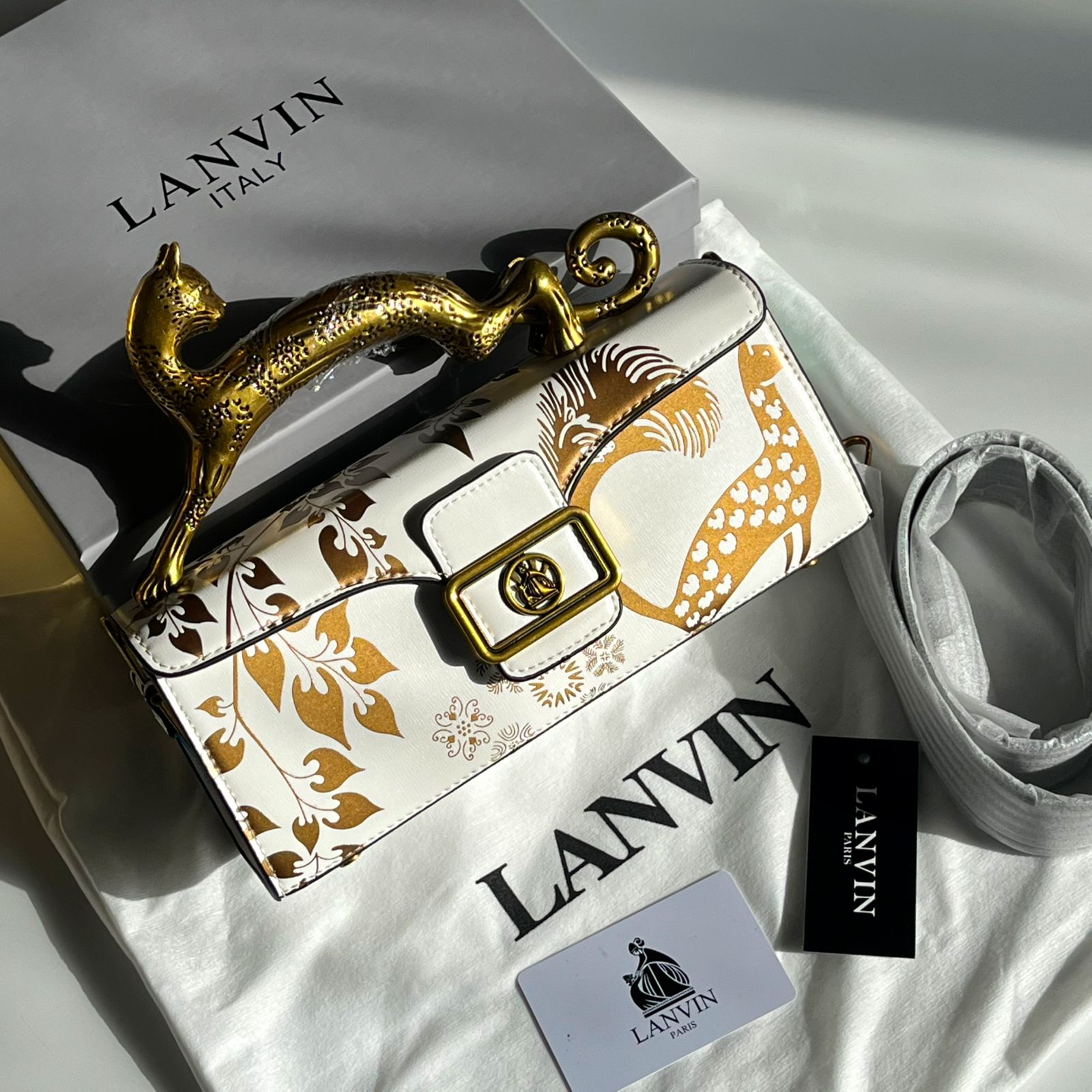 LANVIN Pencil Cat Bag in Matte Leather