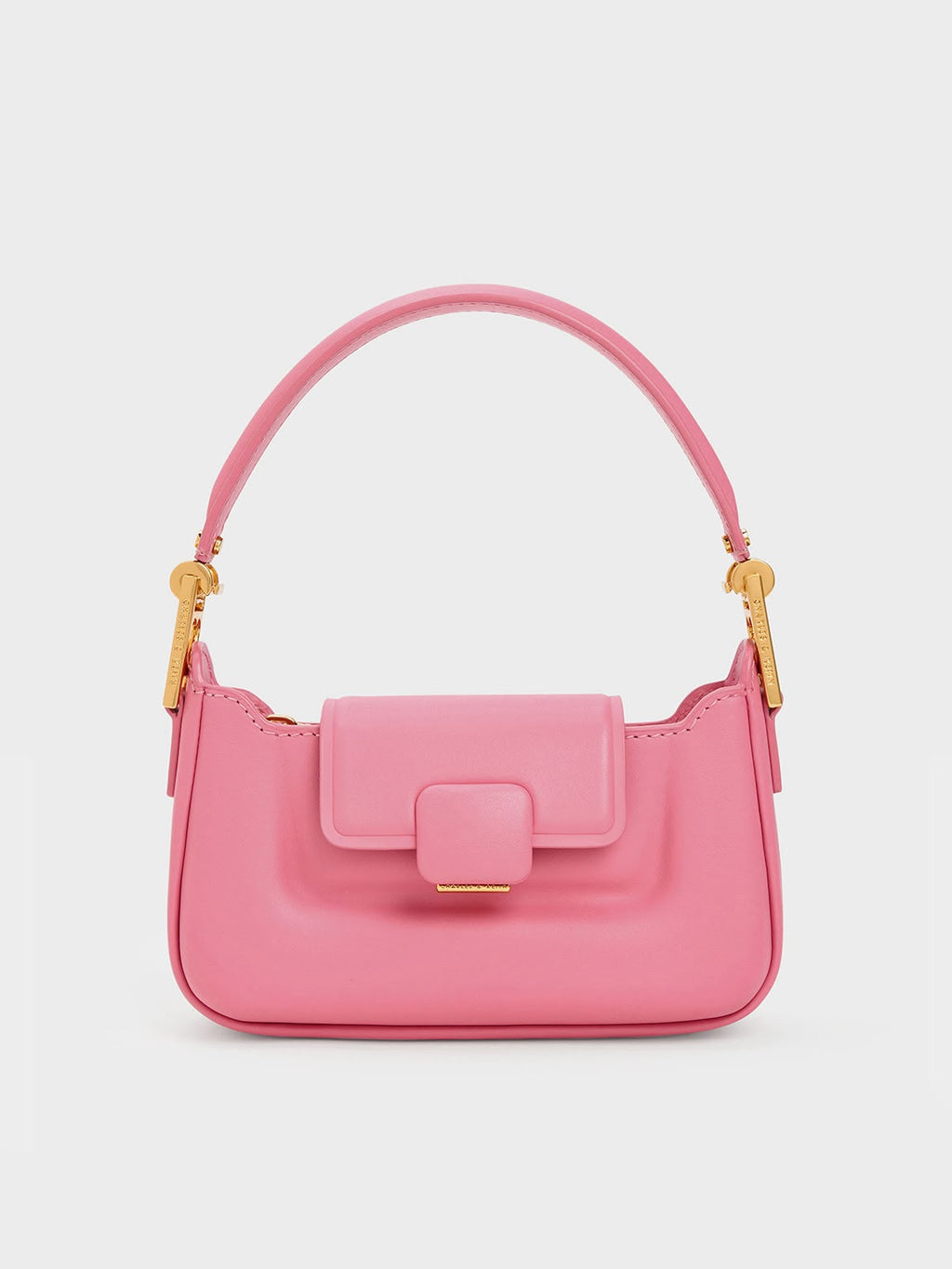 CHARLES & KEITH Curved Front Flap Crossbody Bag