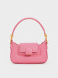 CHARLES & KEITH Curved Front Flap Crossbody Bag
