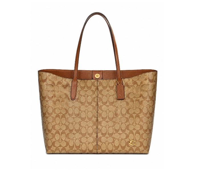 Coach North Tote 32 Premium Canvas & Leather Tote Bag
